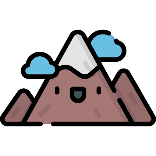 Mountain altitude flag mountain icon