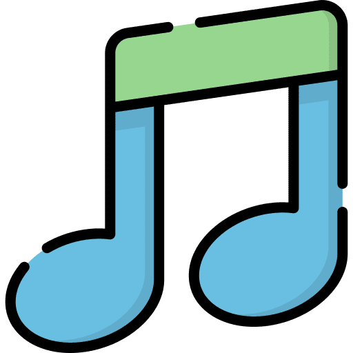 Musical note song music and multimedia music icon