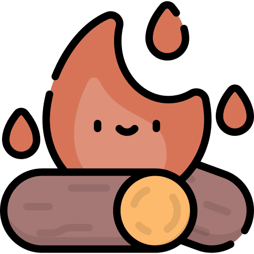 Bonfire miscellaneous camping flame icon
