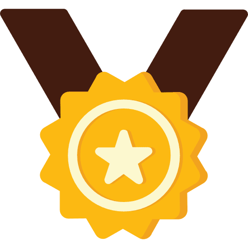 Medal award winner haw sports fill icon