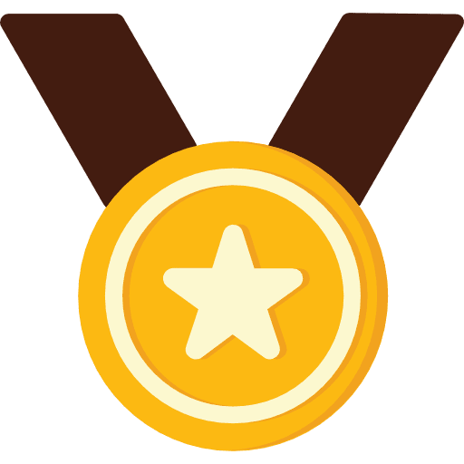 Medal sports and competition award winner icon