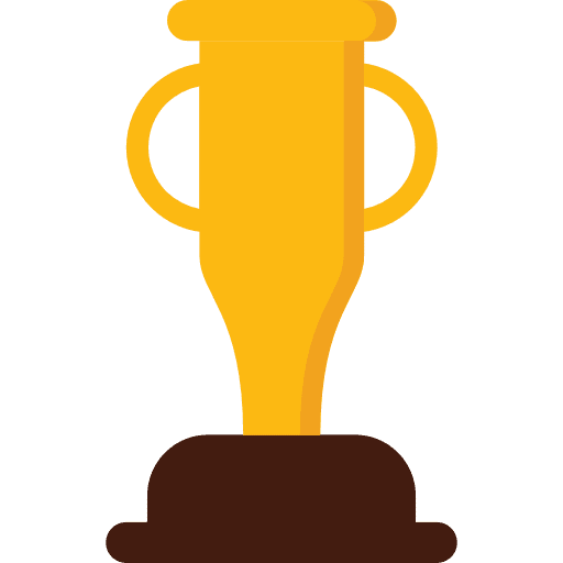 Trophy champion winner marketing icon