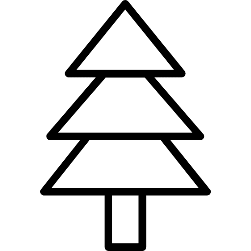 Green energy tree pine tree ecology icon