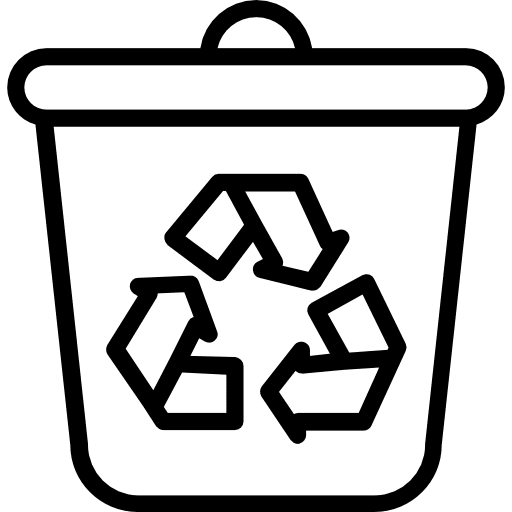 Recycle tools and utensils recycling garbage icon