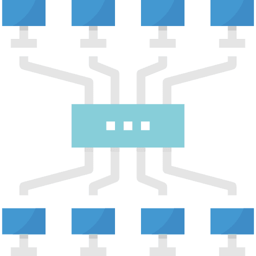 Network circles networking network icon