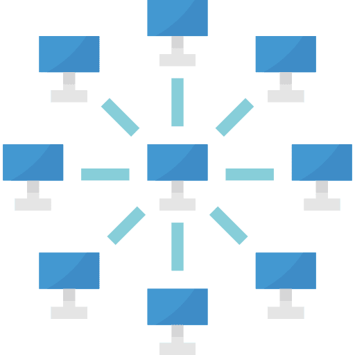 Network network database networking icon
