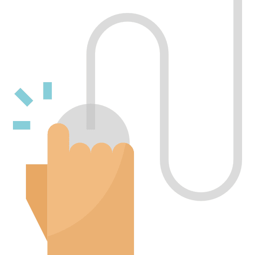 Mouse clicking technology selection icon