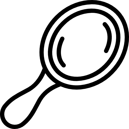 Mirror fashion grooming lipstick icon