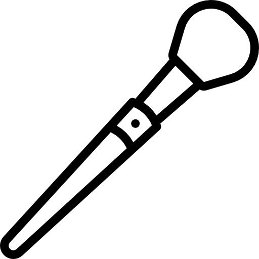 Brush cosmetics beauty femenine icon