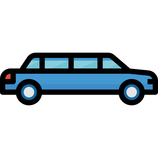 Limousine automobile vehicle limousine icon