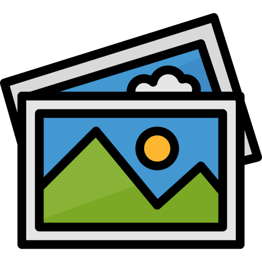 Photo landscape photo image icon