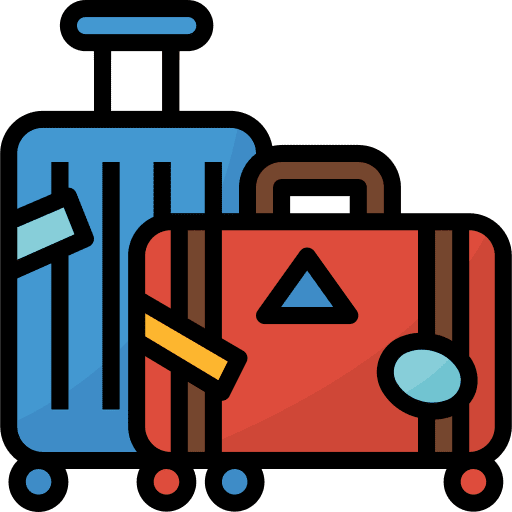 Suitcase suitcase tools and utensils travel icon