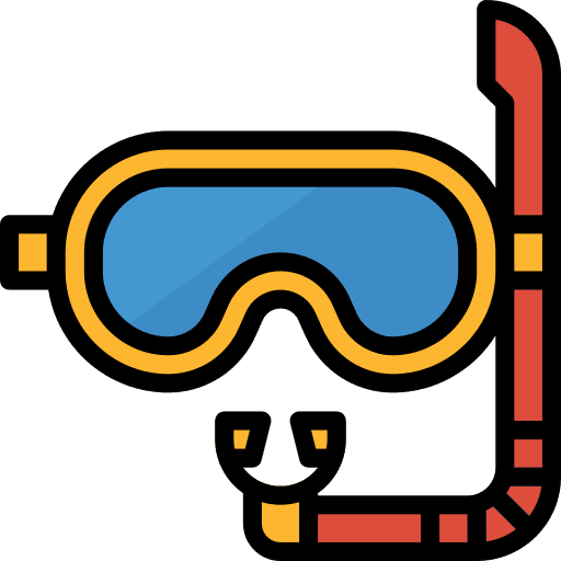 Mask diving sea diving mask icon