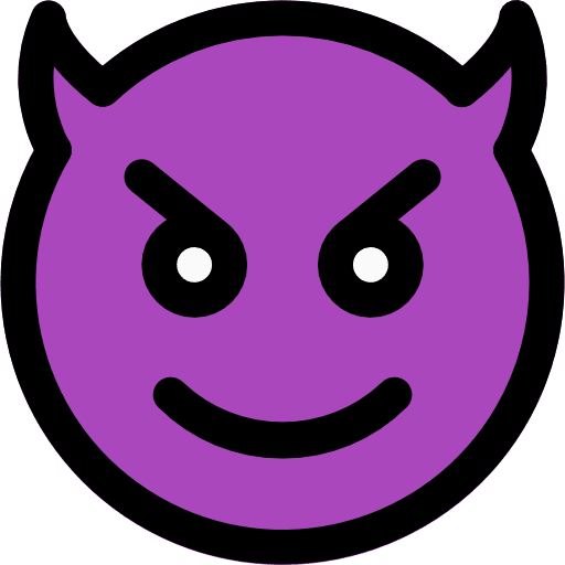 Devil people feelings emoticons icon