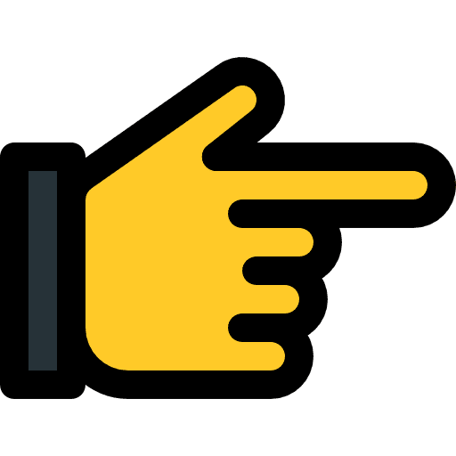 Pointing right people finger pointing right icon