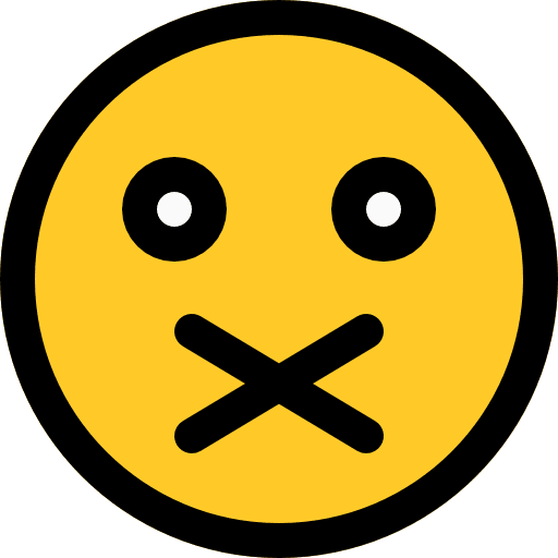 Muted smileys faces muted icon