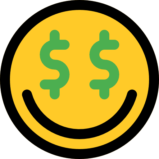 Greed emoticons people emoji icon