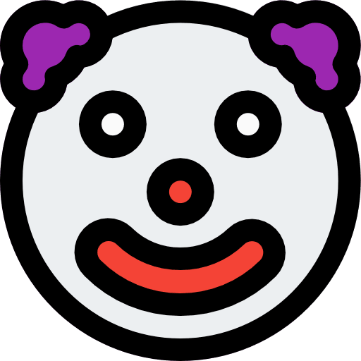 Clown smileys emoticons people icon