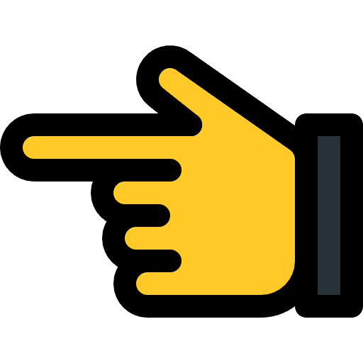 Hand hands and gestures pointing left people icon