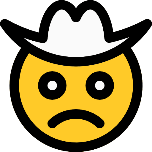 Cowboy feelings emoji emoticons icon