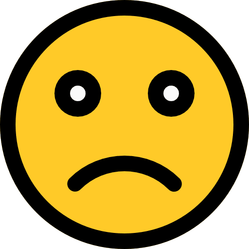 Sad unhappy people feelings icon