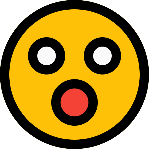 Shocked feelings smileys emoticons icon