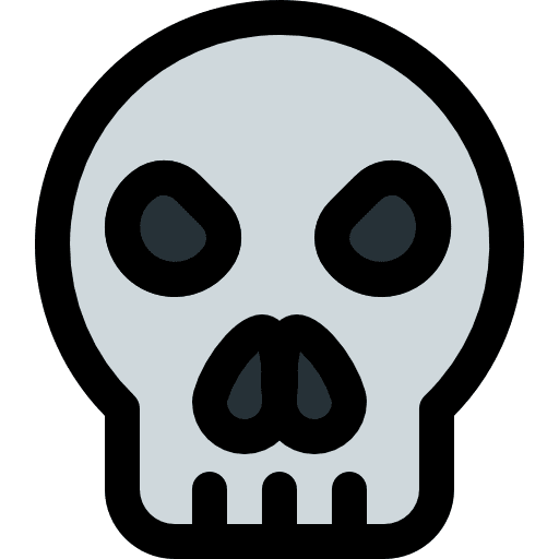 Skull emoticons smileys people icon