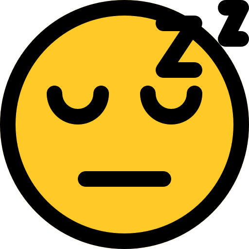 Sleeping feelings emoticons people icon