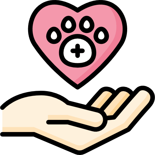 Care animals care healthcare and medical icon