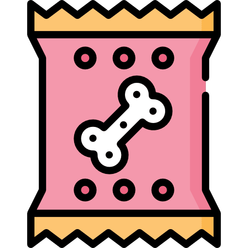 Snack animals food and restaurant pets icon