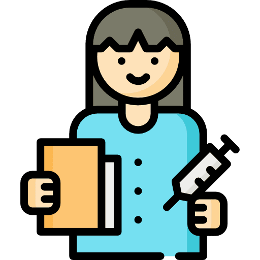 Doctor surgeon woman job icon