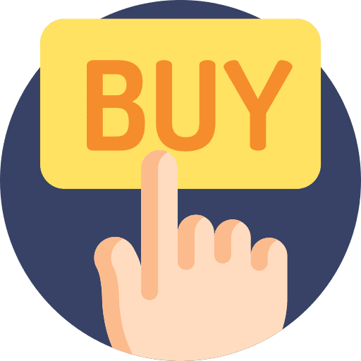 Buy hand buy commerce and shopping icon