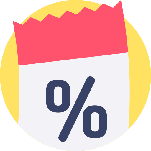 Coupon currency discount voucher icon