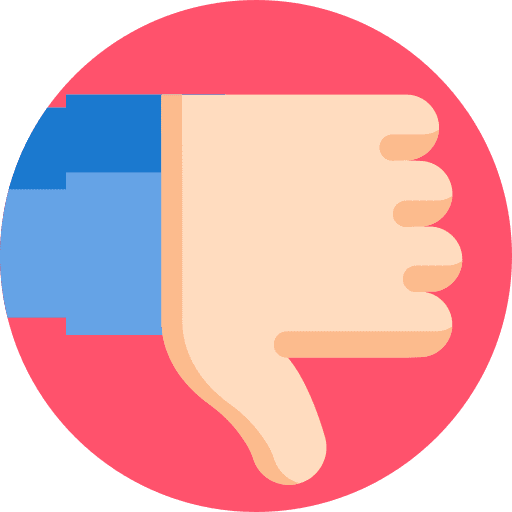 Dislike gestures against hands and gestures icon