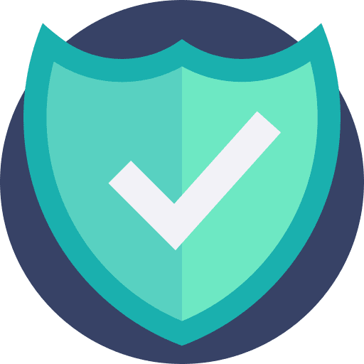 Protection shapes security defense icon