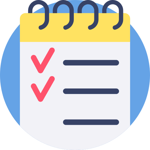 Shopping list check mark business and finance checklist icon