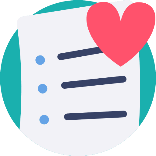 Wishlist commerce and shopping paper wishlist icon