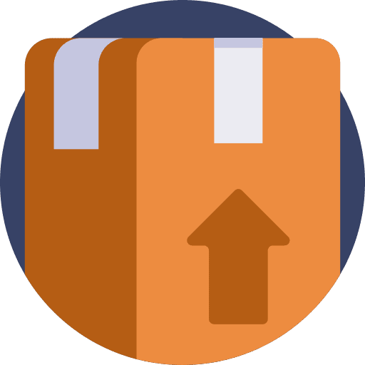 Box package delivery business icon