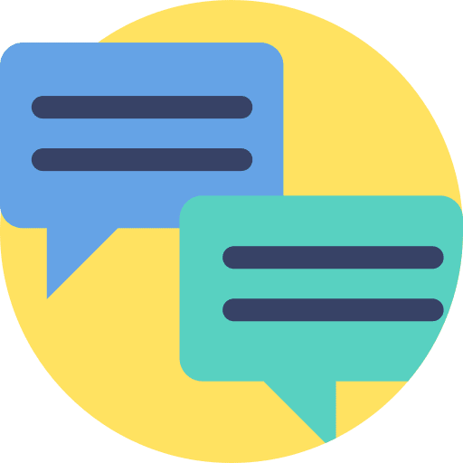 Chat multimedia speech bubble communications icon