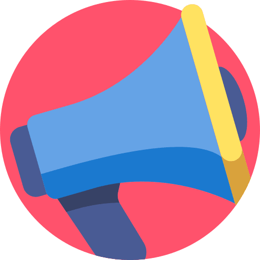 Megaphone loud speaker marketing icon