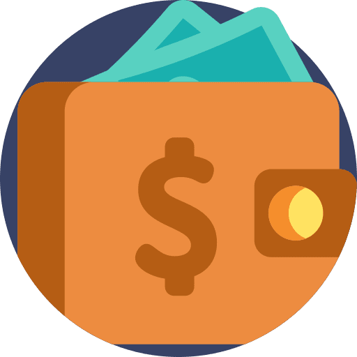 Wallet wallet business and finance billfold icon