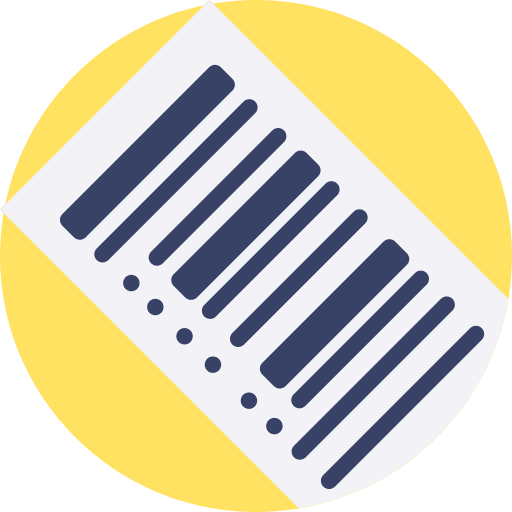 Barcode serial commerce and shopping shopping store icon