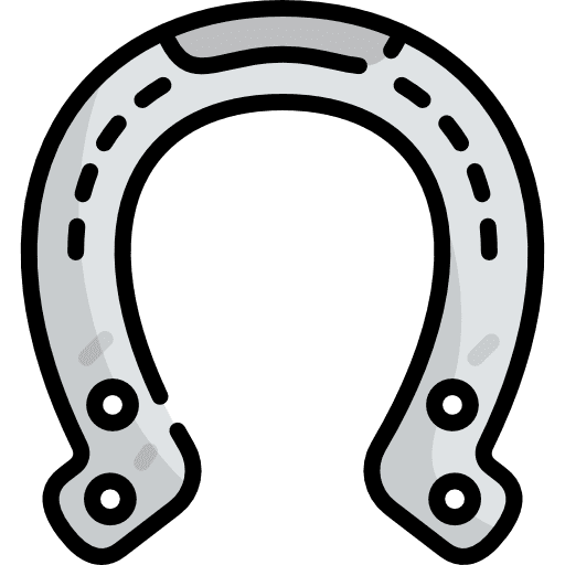 Horseshoe tools and utensils tool good luck icon