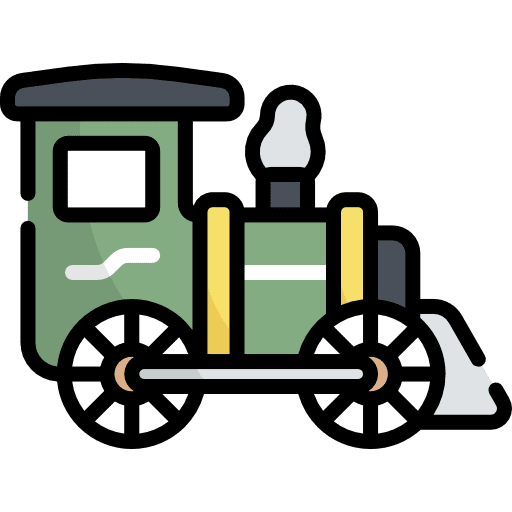 Locomotive trains hobbies and free time toy icon