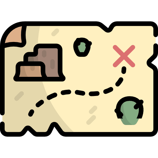 Treasure map maps and flags maps and location placeholder icon