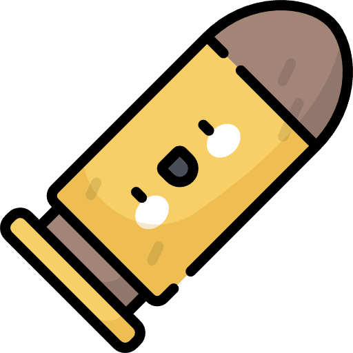 Bullet gun shoot weapons icon
