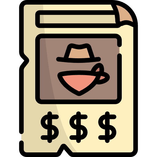 Wanted wanted poster miscellaneous icon