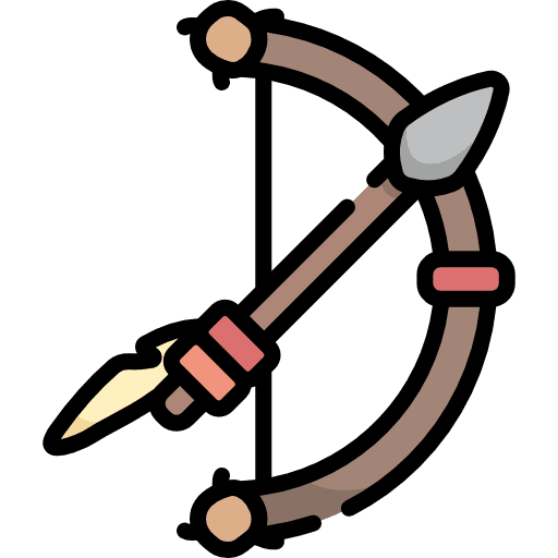 Bow sports and competition cultures archery icon