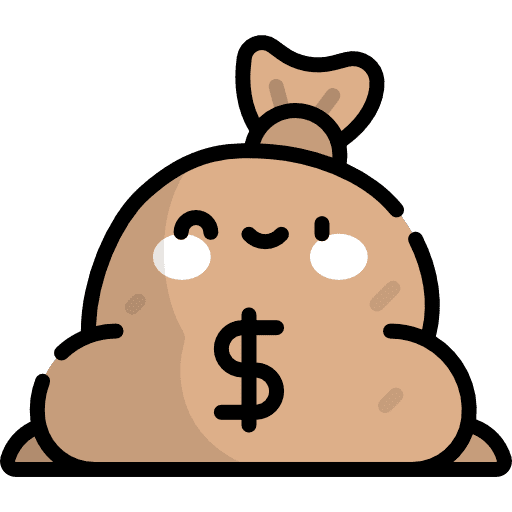 Money bag business bank banking icon