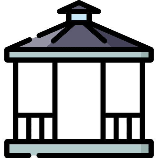 Gazebo garden gardening gazebo icon